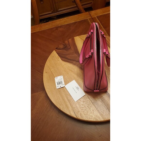 NWT Coach F57555 Mini Sierra Satchel Smooth Leather Bright Fuchsia - Picture 16 of 16